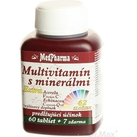 MedPharma MULTIVITAMINAS CON MINERALES EXTRA 42 INGREDIENTES 1×67 tbl, complemento alimenticio