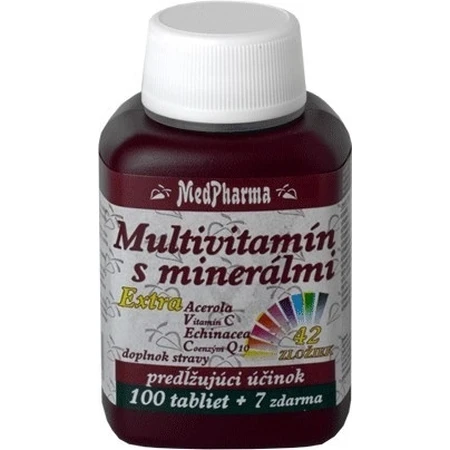 MedPharma MULTIVITAMINAS CON MINERALES EXTRA 42 INGREDIENTES 1×67 tbl, complemento alimenticio
