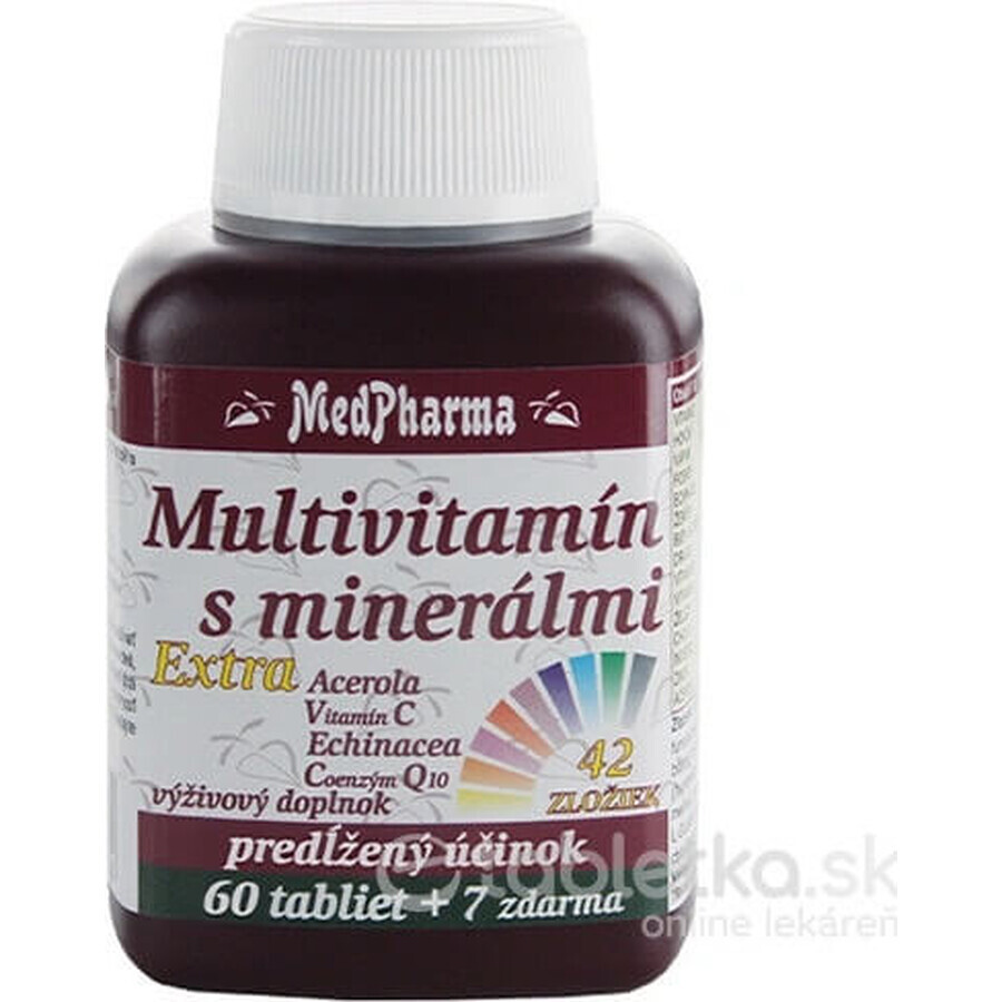 MedPharma MULTIVITAMIN WITH MINERALS EXTRA 42 INGREDIENTS 1×67 tbl, food supplement
