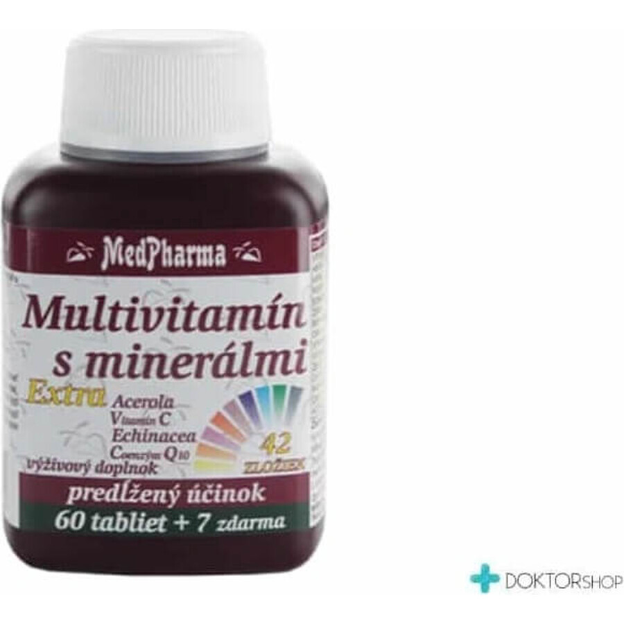 MedPharma MULTIVITAMIN WITH MINERALS EXTRA 42 INGREDIENTS 1×67 tbl, food supplement