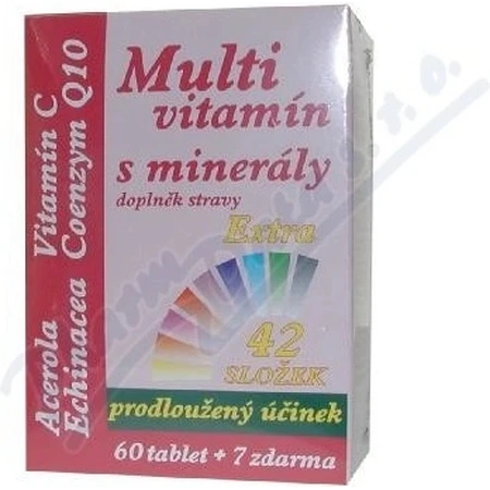 MedPharma MULTIVITAMINAS CON MINERALES EXTRA 42 INGREDIENTES 1×67 tbl, complemento alimenticio