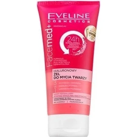 EVELINE FACEMED+ GEL LIMPIADOR HIALURÓNICO 1×150 ml, gel limpiador