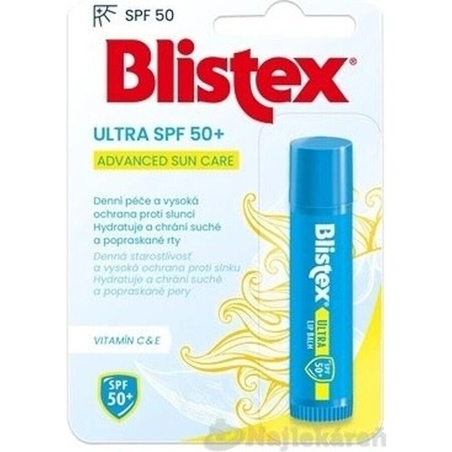 Boutique Blistex ULTRA SPF 50+ 1×4.25 g, baume à lèvres Blistex ULTRA SPF 50+ 1×4.25 g, baume à lèvres