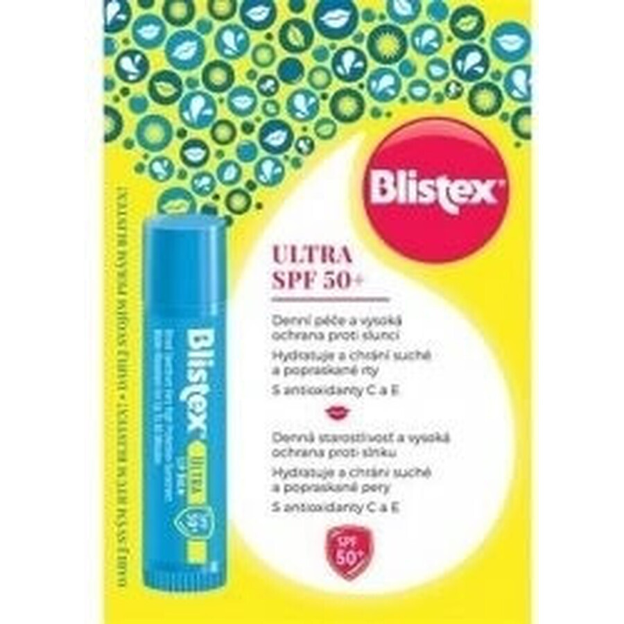 Blistex ULTRA SPF 50+ 1×4.25 g, baume à lèvres Blistex ULTRA SPF 50+ 1×4.25 g, baume à lèvres