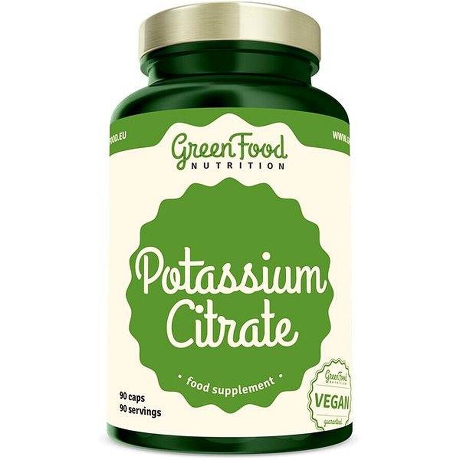 GreenFood Nutrition Kaliumcitrat 1×90 cps, Nahrungsergänzungsmittel