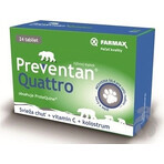 FARMAX Preventan Quattro + vitamine C 1×24 tbl, voedingssupplement FARMAX Preventan Quattro + vitamine C 1×24 tbl, voedingssupplement