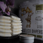 Cucchiaio di legno Woopies Baby ECO Pannolini piccoli 6-10 kg 32 pezzi 1×32 pezzi, Pannolini ECO