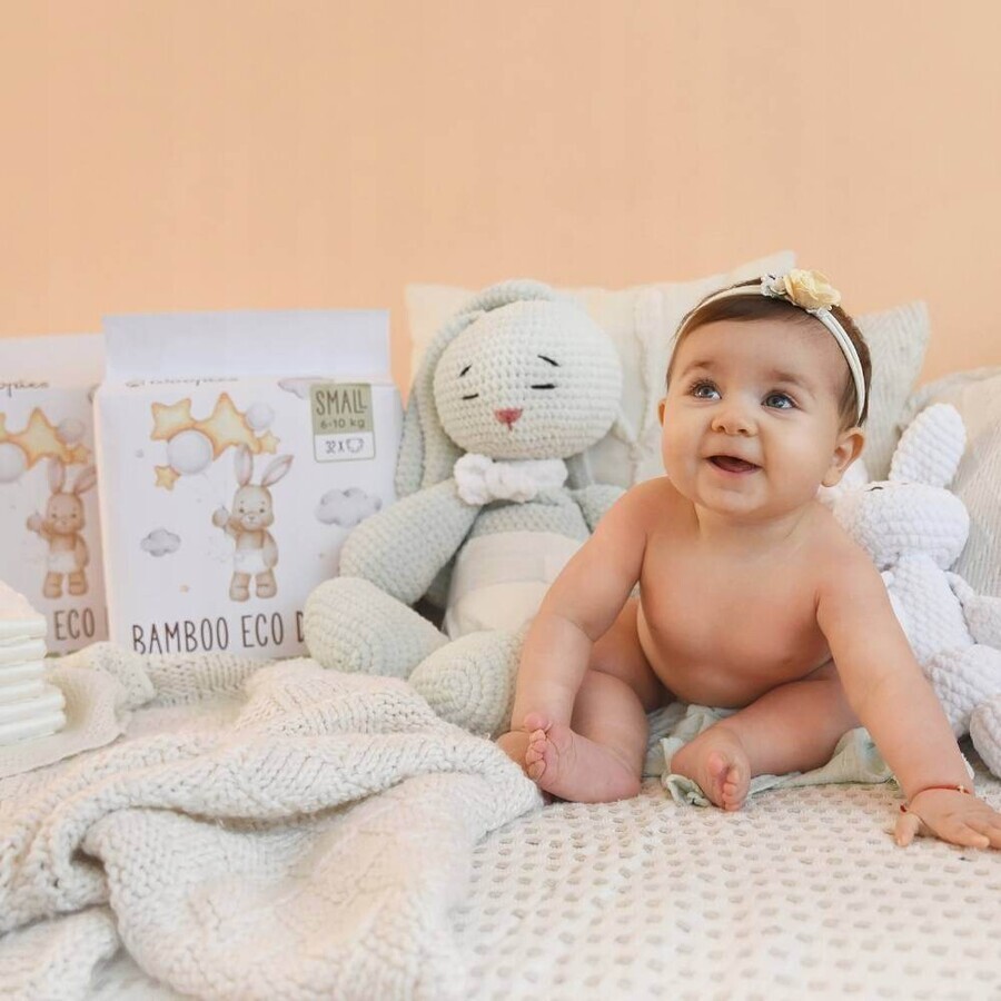 Cucchiaio di legno Woopies Baby ECO Pannolini piccoli 6-10 kg 32 pezzi 1×32 pezzi, Pannolini ECO Cucchiaio di legno Woopies Baby ECO Pannolini piccoli 6-10 kg 32 pezzi 1×32 pezzi, Pannolini ECO