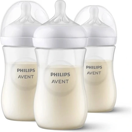 Philips AVENT Natural Response Biberón 260 ml, 1m+ 3 unidades 1×3 unidades 1×3 unidades, vidrio