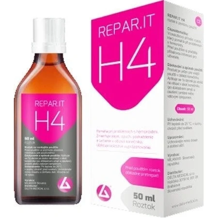 H4 Repar.it solution naturelle pour hémorroïdes 50ml 1×50 ml, solution