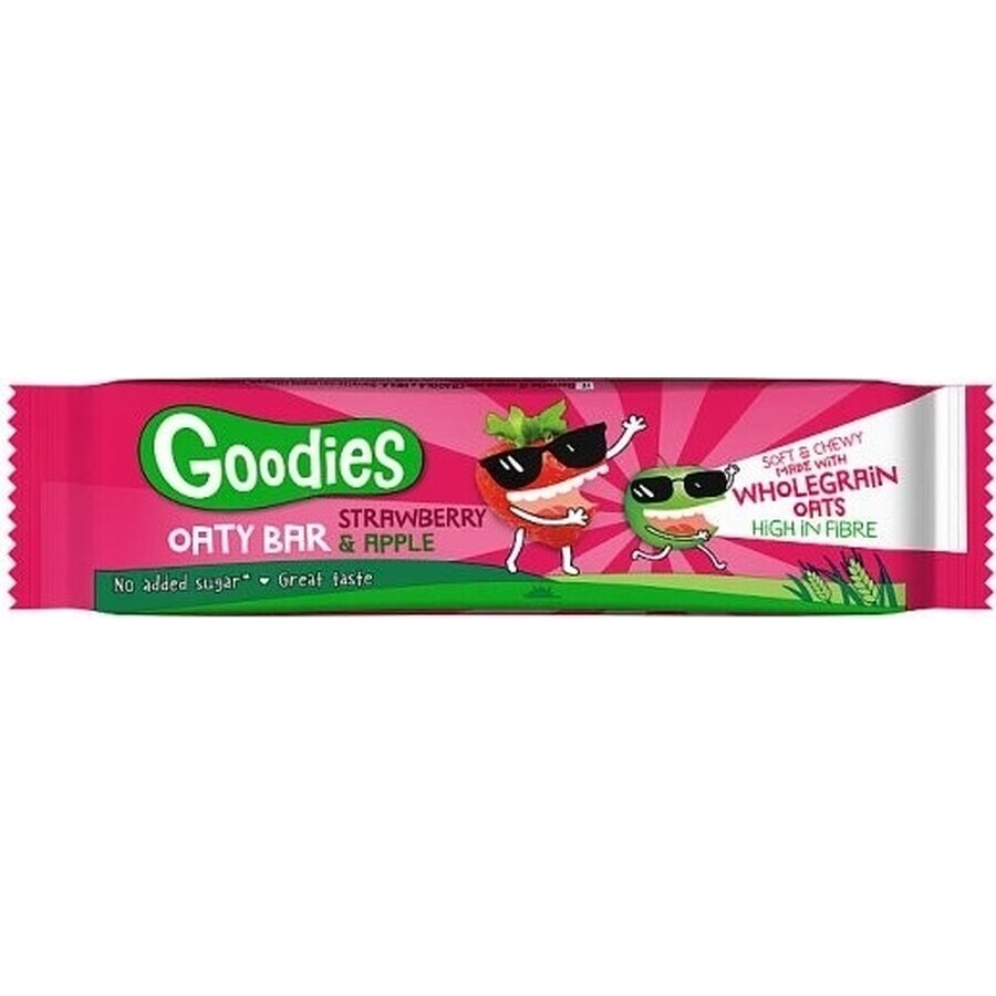 Goodies Flocons d'avoine aux fraises et aux pommes 1×23 g, barre d'avoine