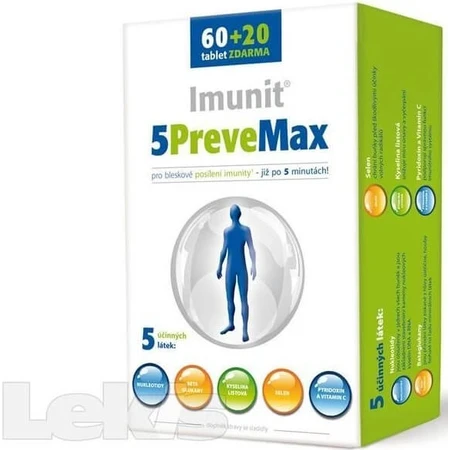 Imunit 5PreveMax 1×80 tbl, (con nucleótidos y betaglucano)