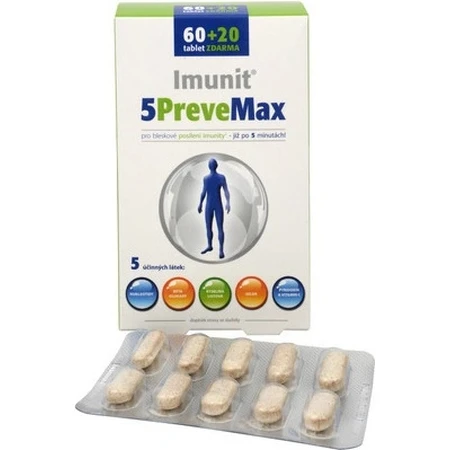 Imunit 5PreveMax 1×80 tbl, (con nucleótidos y betaglucano)
