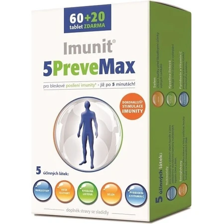 Imunit 5PreveMax 1×80 tbl, (con nucleótidos y betaglucano)
