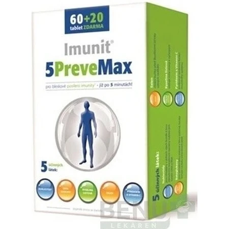 Imunit 5PreveMax 1×80 tbl, (con nucleótidos y betaglucano)