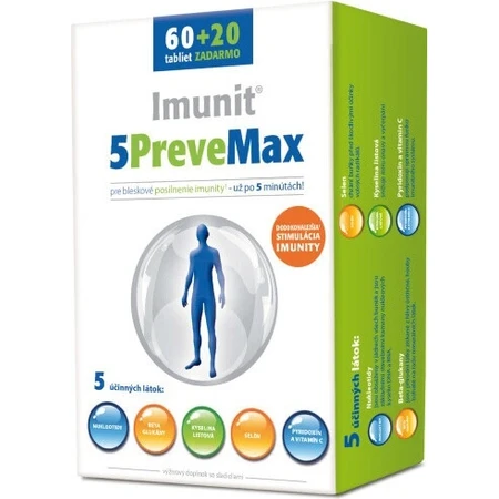 Imunit 5PreveMax 1×80 tbl, (con nucleótidos y betaglucano)