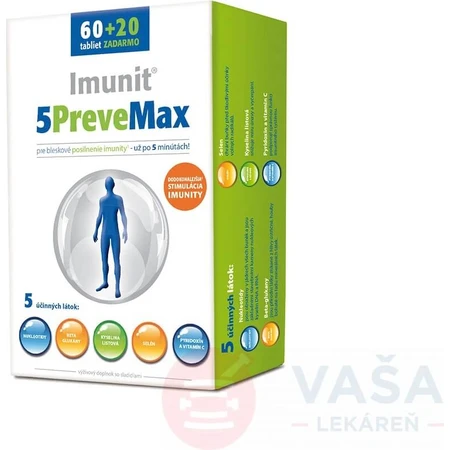 Imunit 5PreveMax 1×80 tbl, (con nucleótidos y betaglucano)