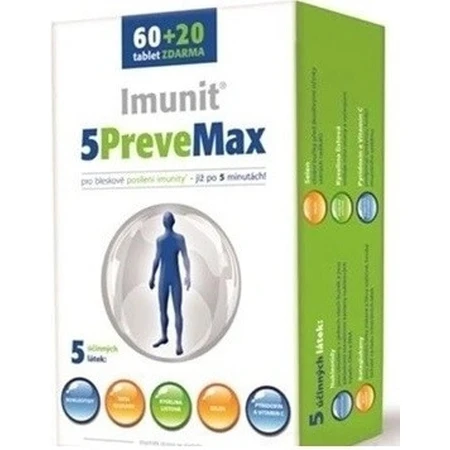 Imunit 5PreveMax 1×80 tbl, (con nucleótidos y betaglucano)
