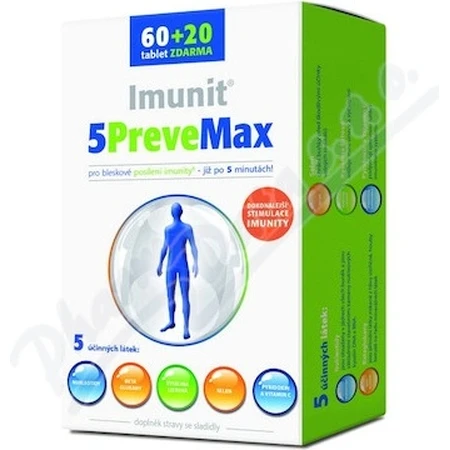 Imunit 5PreveMax 1×80 tbl, (con nucleótidos y betaglucano)