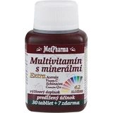 MedPharma MULTIVITAMINE MET EXTRA MINERALEN 42 INGREDIENTEN 1 × 30 + 7 tbl gratis (37 stuks)