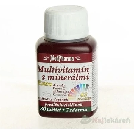 MedPharma MULTIVITAMIN MIT EXTRA EXTRA MINERALIEN 42 ZUTATEN 1 × 30 + 7 tbl gratis (37 Stück)