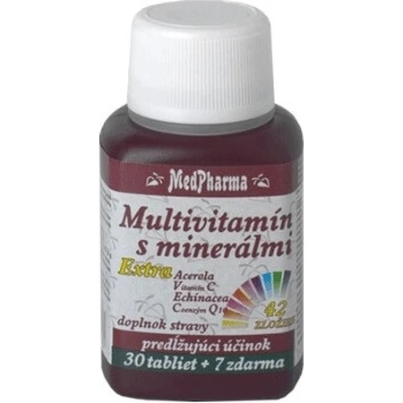 MedPharma MULTIVITAMIN MIT EXTRA EXTRA MINERALIEN 42 ZUTATEN 1 × 30 + 7 tbl gratis (37 Stück)