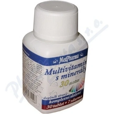 MedPharma MULTIVITAMIN MIT EXTRA EXTRA MINERALIEN 42 ZUTATEN 1 × 30 + 7 tbl gratis (37 Stück)