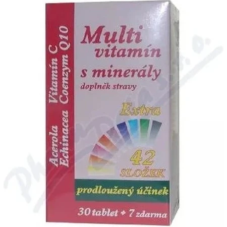 MedPharma MULTIVITAMIN MIT EXTRA EXTRA MINERALIEN 42 ZUTATEN 1 × 30 + 7 tbl gratis (37 Stück)