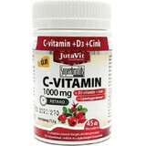 JutaVit Vitamina C 1000 mg cu măceșe + vitamina D3 1×100 tbl, Vitamina C 1000 mg cu măceșe + vitamina D3