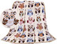 Baby blanket ELLA 1005/412 75x100cm colorful owl 1&#215;1 pc, baby blanket
