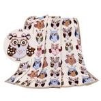 Couverture bébé ELLA 1005/412 75x100cm hibou coloré 1×1 pc, couverture bébé Couverture bébé ELLA 1005/412 75x100cm hibou coloré 1×1 pc, couverture bébé