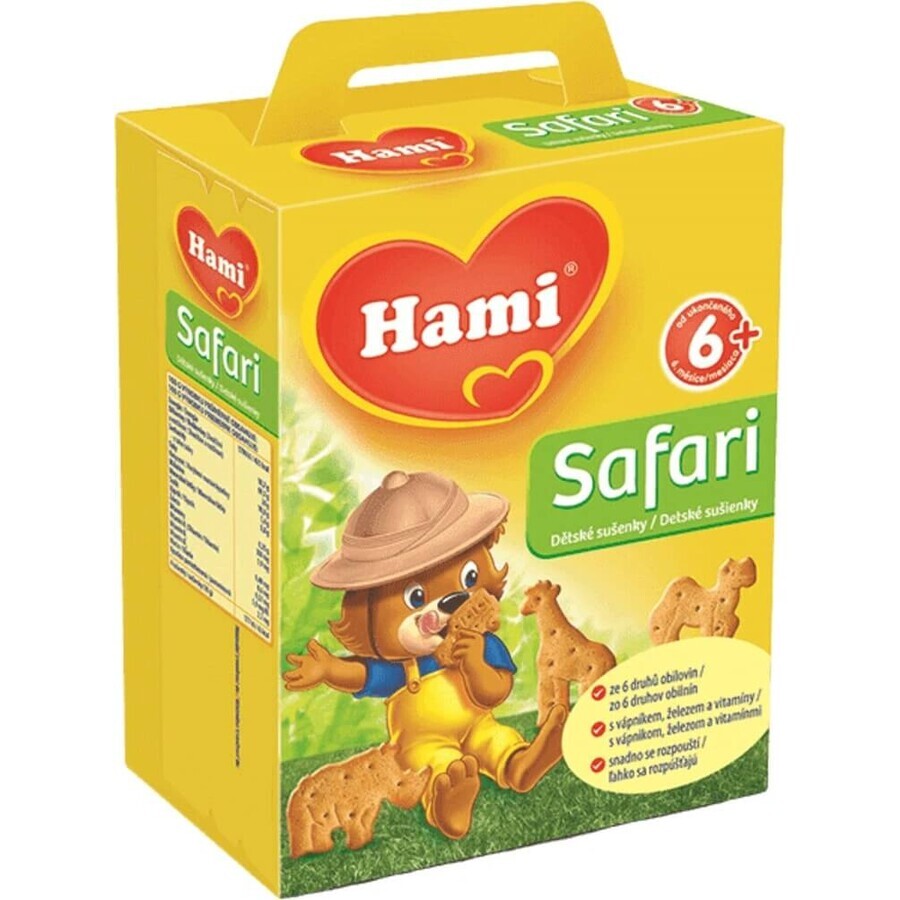 Galletas Hami Safari 1×180 g, a partir de 6 meses Galletas Hami Safari 1×180 g, a partir de 6 meses