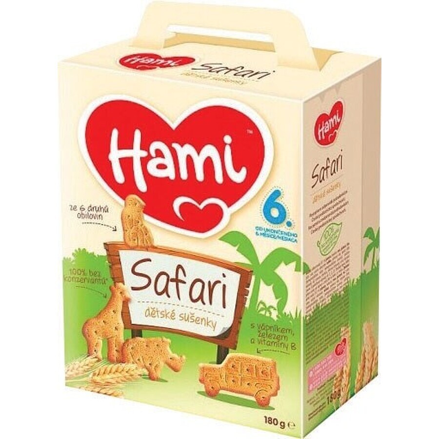 Hami Safari biscuits 1×180 g, from 6 months