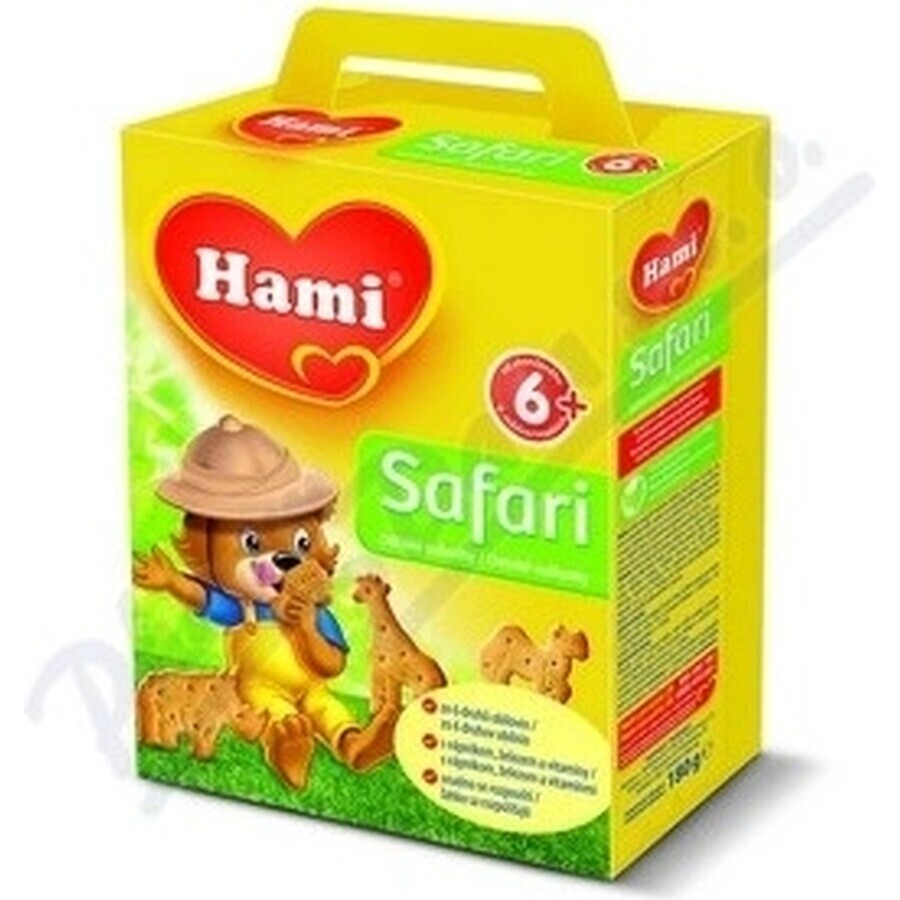 Galletas Hami Safari 1×180 g, a partir de 6 meses Galletas Hami Safari 1×180 g, a partir de 6 meses