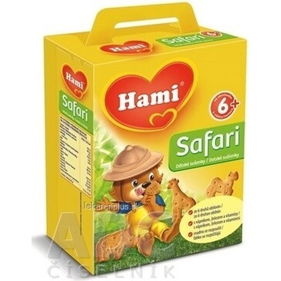 Galletas Hami Safari 1×180 g, a partir de 6 meses Galletas Hami Safari 1×180 g, a partir de 6 meses