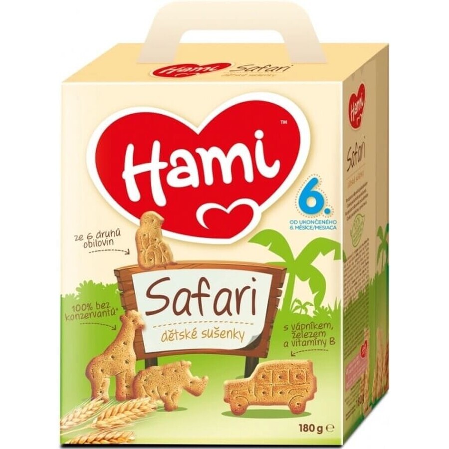 Galletas Hami Safari 1×180 g, a partir de 6 meses Galletas Hami Safari 1×180 g, a partir de 6 meses
