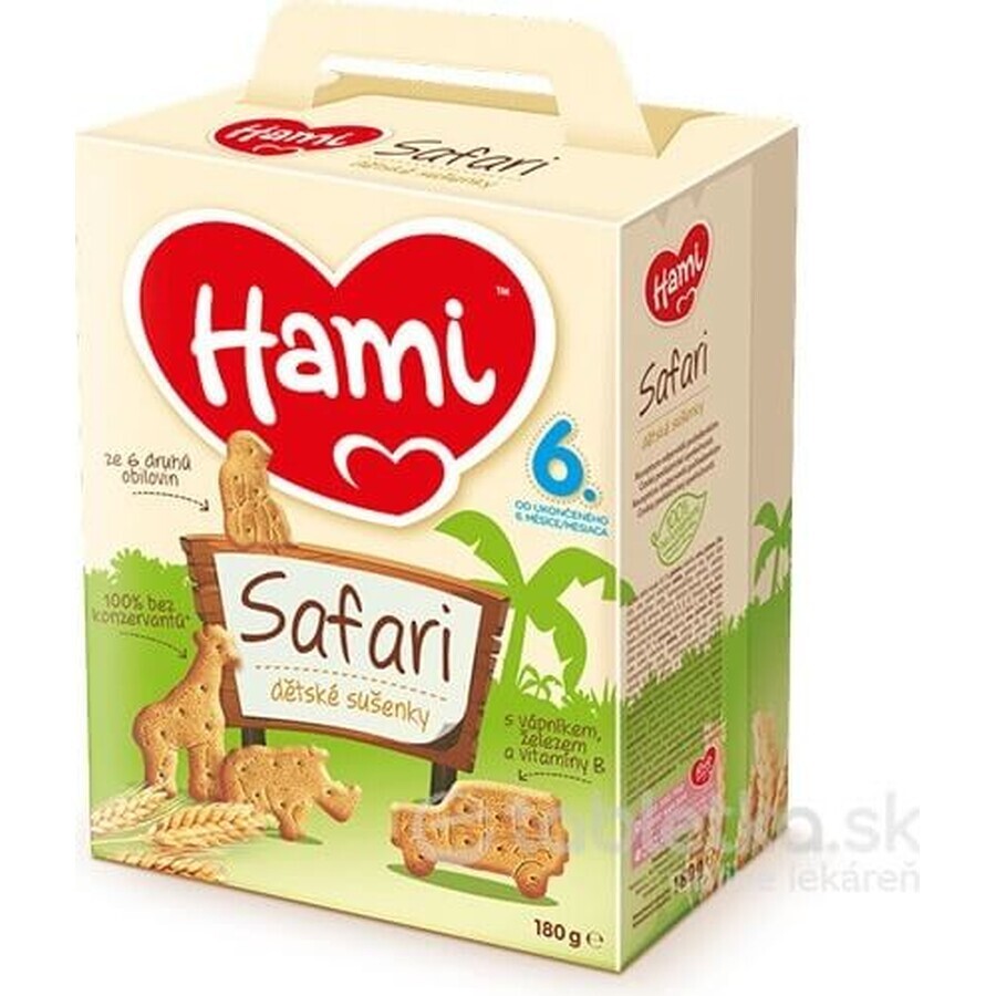 Galletas Hami Safari 1×180 g, a partir de 6 meses Galletas Hami Safari 1×180 g, a partir de 6 meses