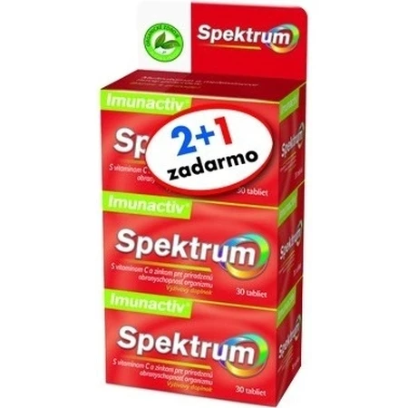 Spektrum Imunaktiv 90 tbl 2+1 Promo VB24 1x1 set, cómodo pack multivitamínico para la inmunidad