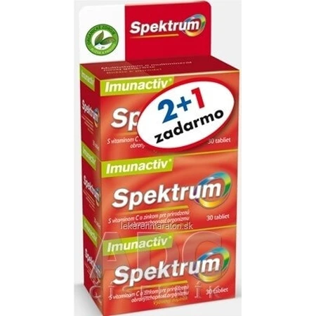Spektrum Imunaktiv 90 tbl 2+1 Promo VB24 1x1 set, cómodo pack multivitamínico para la inmunidad