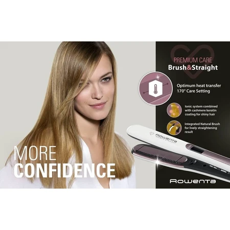 ROWENTA SF7510F0 - Haarglätter 1×1 Stück, perfektes Haarglätten