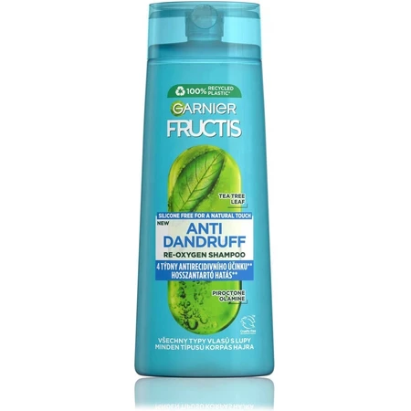 Garnier Fructis Antidandruff Cleansing Shampoo für alle Haartypen mit Schuppen 1×250 ml, Shampoo