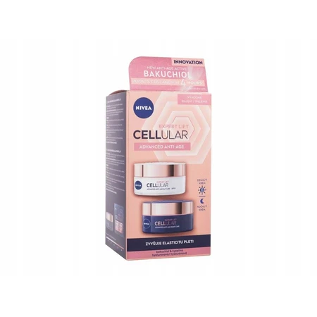 Nivea Day + Night Cream Cellular Expert Lift 2x50ml 1×2x50ml 1×2x50ml, crème pour la peau