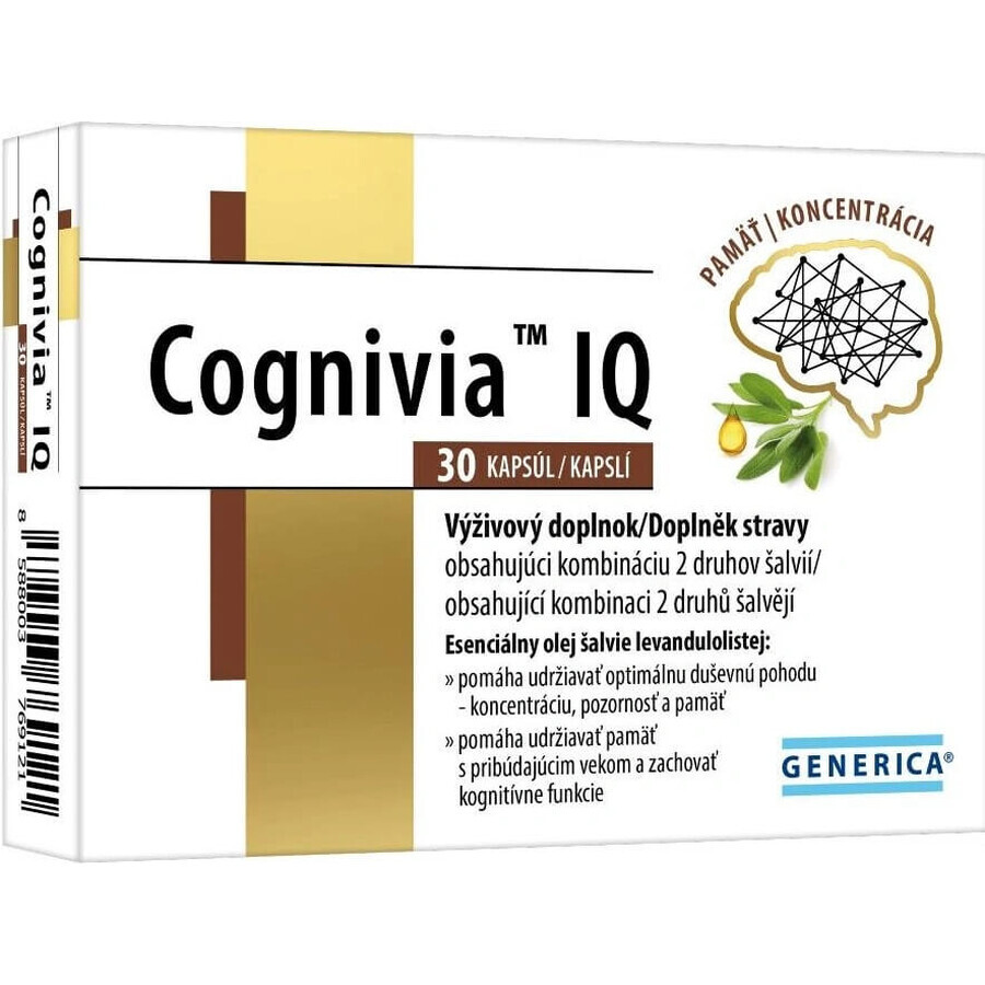 GENERICA Cognivia IQ 1×30 cps, voedingssupplement
