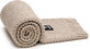 T-TOMI Knitted blanket Sand 1&#215;1 pc, knitted blanket