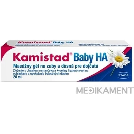 Kamistad Baby HA gel 20 ml 1×20 ml 1×20 ml, gel de massage dentaire