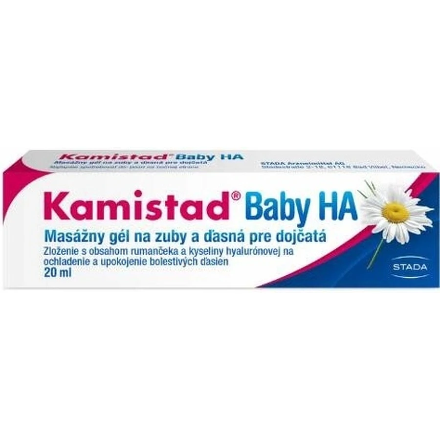 Kamistad Baby HA gel 20 ml 1×20 ml 1×20 ml, gel de massage dentaire