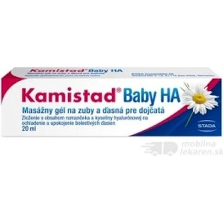 Kamistad Baby HA gel 20 ml 1×20 ml 1×20 ml, gel de massage dentaire
