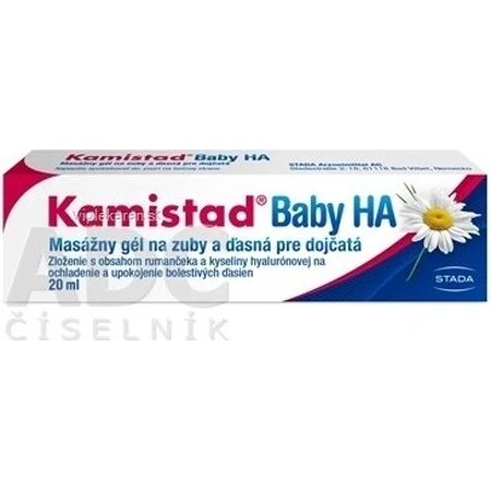 Kamistad Baby HA gel 20 ml 1×20 ml 1×20 ml, gel de massage dentaire