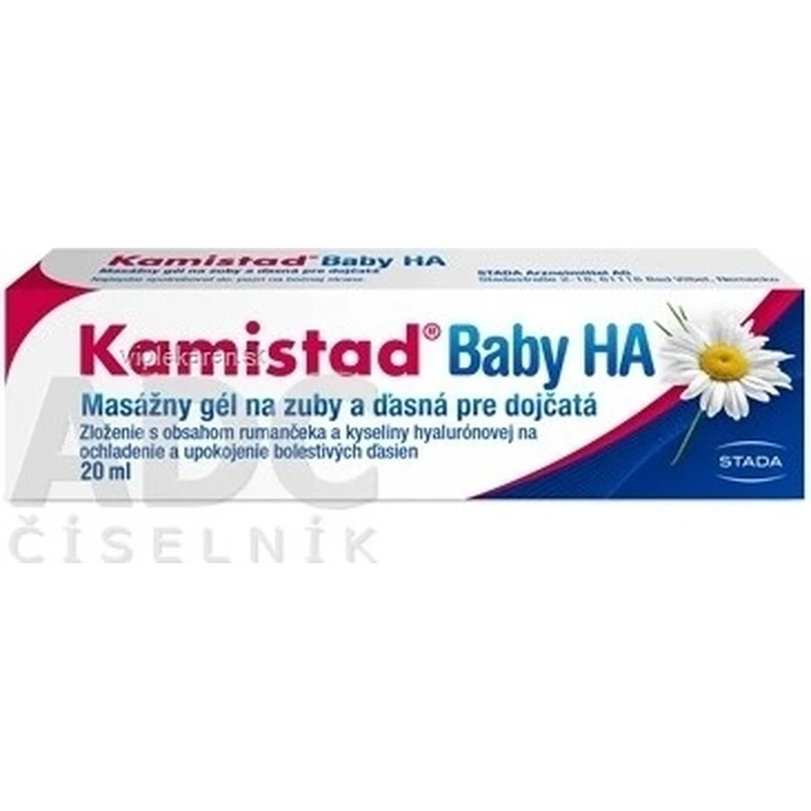 Kamistad Baby HA gel 20 ml 1×20 ml 1×20 ml, gel de massage dentaire