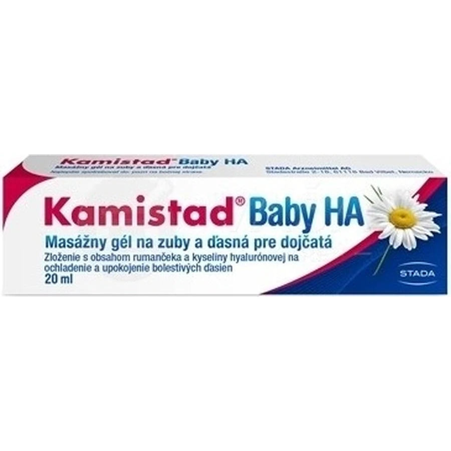 Kamistad Baby HA gel 20 ml 1×20 ml 1×20 ml, gel de massage dentaire